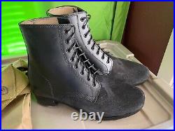 Wwii German M1943 M42 Black Leather Low Boots- Size 11