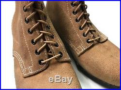 Wwii German M1943 M43 Rough Outs Leather Low Boots- Size 12