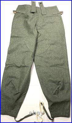 Wwii German M1943 M43 Wool Combat Field Grey Trousers-medium