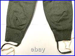 Wwii German M1943 M43 Wool Combat Field Grey Trousers-small 32 Waist