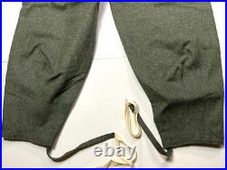 Wwii German M1943 M43 Wool Combat Field Grey Trousers-small 32 Waist
