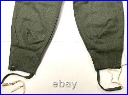 Wwii German M1943 M43 Wool Combat Field Grey Trousers-xlarge