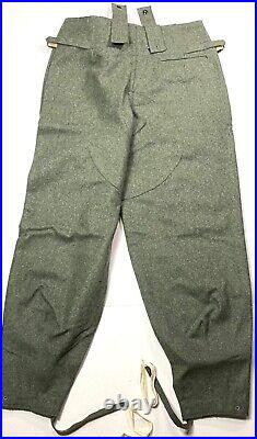 Wwii German M1943 M43 Wool Combat Field Grey Trousers-xlarge