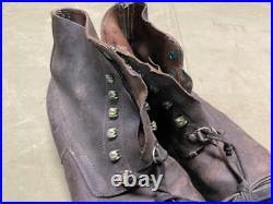 Wwii German M1943 Mountaineer Boots Low Boots- Size 10, Post War Swedish Made