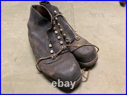 Wwii German M1943 Mountaineer Boots Low Boots- Size 9, Post War Swedish Made