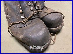 Wwii German M1943 Mountaineer Boots Low Boots- Size 9, Post War Swedish Made