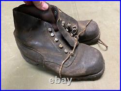 Wwii German M1943 Mountaineer Boots Low Boots- Size 9, Post War Swedish Made