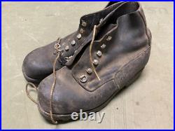 Wwii German M1943 Mountaineer Boots Low Boots- Size 9, Post War Swedish Made