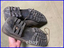 Wwii German M1943 Mountaineer Boots Low Boots- Size 9, Post War Swedish Made