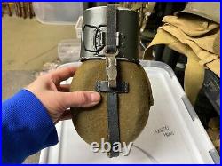 Wwii German M31.7 Canteen, Cup And Strap