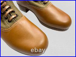 Wwii German M31 Afrika Korp Desert Combat Field Leather Web Low Boots