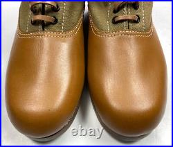 Wwii German M31 Afrika Korp Desert Combat Field Leather Web Low Boots-size 11