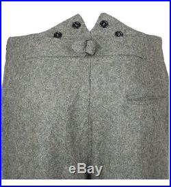 Wwii German M36 Em Gray Green Wool Field Retro Tunic & Trousers, Size L