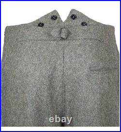 Wwii German M36 Em Gray Green Wool Field Retro Tunic & Trousers, Size S