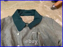 Wwii German M36 M1936 Infantry Em Nco Combat Field Overcoat Greatcoat-medium 40r