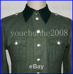 Wwii German M36 Officer Wool Field Uniform Tunic & Breeches L -32068