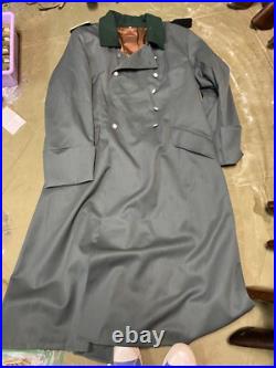 Wwii German M40 1940 Infantry Officer Gabardine Combat Field Overcoat-2xl 48-50r