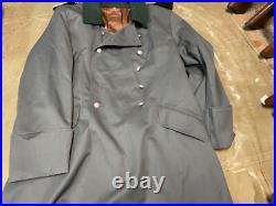 Wwii German M40 1940 Infantry Officer Gabardine Combat Field Overcoat-2xl 48-50r