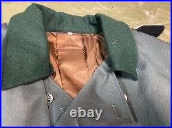 Wwii German M40 1940 Infantry Officer Gabardine Combat Field Overcoat-2xl 48-50r