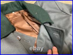 Wwii German M40 1940 Infantry Officer Gabardine Combat Field Overcoat-2xl 48-50r