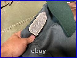 Wwii German M40 1940 Infantry Officer Gabardine Combat Field Overcoat-2xl 48-50r