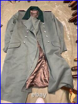 Wwii German M40 1940 Infantry Officer Gabardine Combat Field Overcoat-2xl 48-52r