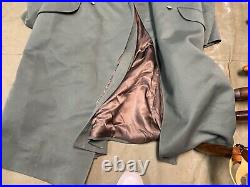 Wwii German M40 1940 Infantry Officer Gabardine Combat Field Overcoat-2xl 48-52r