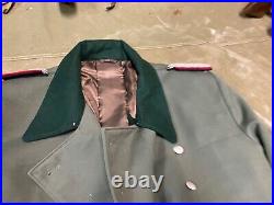 Wwii German M40 1940 Infantry Officer Gabardine Combat Field Overcoat-2xl 48-52r
