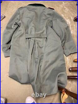 Wwii German M40 1940 Infantry Officer Gabardine Combat Field Overcoat-2xl 48-52r