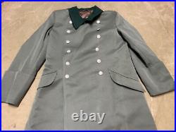 Wwii German M40 1940 Infantry Officer Gabardine Combat Field Overcoat-medium 42r