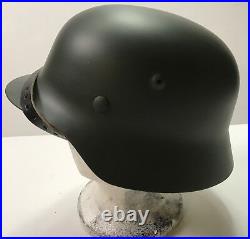 Wwii German M40 Combat Field Helmet- 68 Shell, 60 Liner