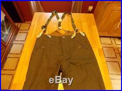 Wwii German M40 Elite Tunic & Pants XL Visor Cap, Belt, Buckle, Y-strap And More