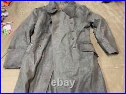 Wwii German M42 1942 Infantry Em Nco Combat Field Overcoat Greatcoat-medium 40r