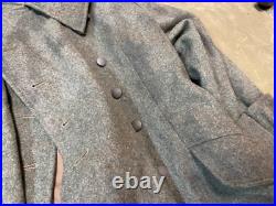Wwii German M42 1942 Infantry Em Nco Combat Field Overcoat Greatcoat-medium 40r