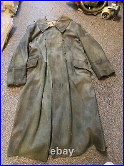 Wwii German M42 1942 Infantry Em Nco Combat Field Overcoat Greatcoat-xlarge 48r