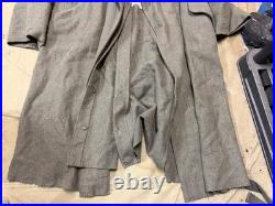 Wwii German M42 1942 Infantry Em Nco Combat Field Overcoat Greatcoat-xlarge 48r