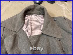 Wwii German M42 1942 Infantry Em Nco Combat Field Overcoat Greatcoat-xlarge 48r