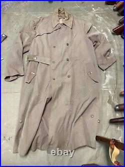 Wwii German M42 1942 Infantry Officer Nco Kradmantel Overcoat-large/xlarge 46r