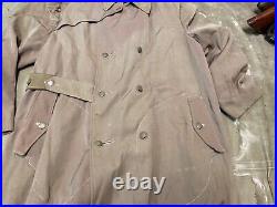 Wwii German M42 1942 Infantry Officer Nco Kradmantel Overcoat-large/xlarge 46r