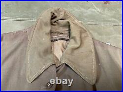 Wwii German M42 1942 Infantry Officer Nco Kradmantel Overcoat-large/xlarge 46r