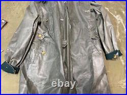 Wwii German M42 1942 Motorcycle Rain Kradmantel Overcoat-xlarge 48r