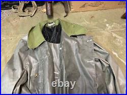 Wwii German M42 1942 Motorcycle Rain Kradmantel Overcoat-xlarge 48r