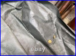 Wwii German M42 1942 Motorcycle Rain Kradmantel Overcoat-xlarge 48r