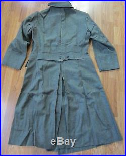 Wwii German M42 M1942 Wool Overcoat Greatcoat- Size 2 (38-42r)