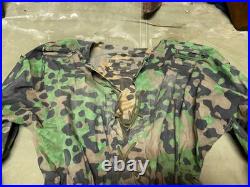 Wwii German M42 Waffen Plane Tree Field Smock- Size 2, 42-46r, Aged & Weathred