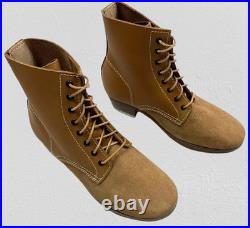 Wwii German M43 M1943 Combat Field Leather Low Boots