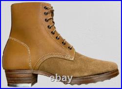 Wwii German M43 M1943 Combat Field Leather Low Boots