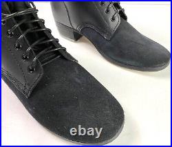 Wwii German M43 M1943 Combat Field Leather Low Boots-size 10