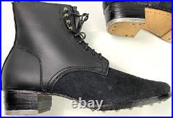 Wwii German M43 M1943 Combat Field Leather Low Boots-size 10