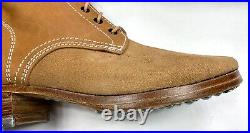 Wwii German M43 M1943 Combat Field Leather Low Boots-size 10